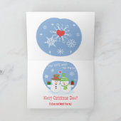 De Kaart van Kerstmis van de Liefjes van de (Binnen)