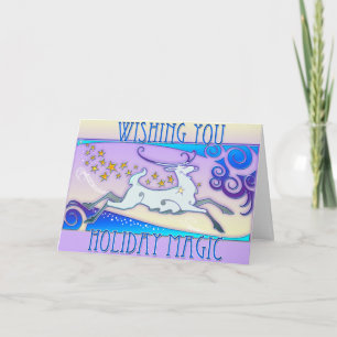 De Kaart van Kerstmis van Holidaze van de mink -