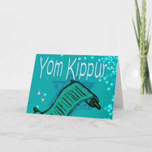 De kaart van Kippur van Yom