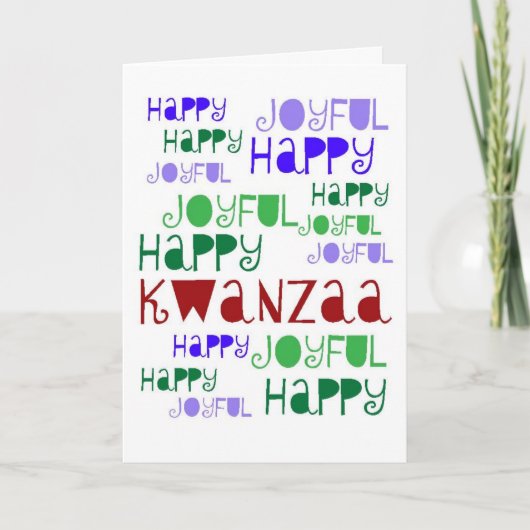 De kaart van Kwanzaa (Voorkant)