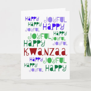 De kaart van Kwanzaa