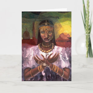 De kaart van Kwanzaa van de "Afrikaanse Majesteit"