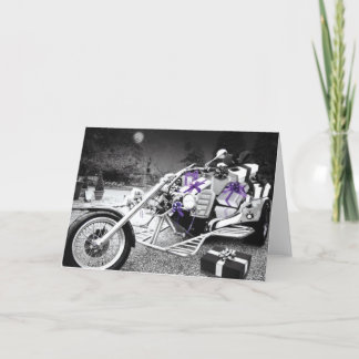 de kaart van motorfietsKerstmis