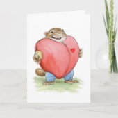 De Kaart van Muskrat van het Kostuum van het Hart (Voorkant)