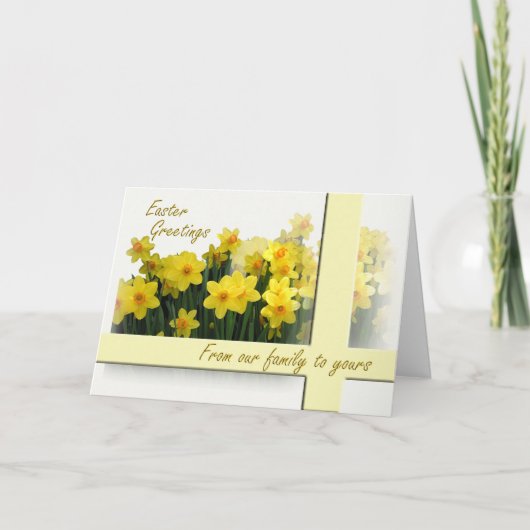 De Kaart van Pasen - van onze familie aan van u (Voorkant)