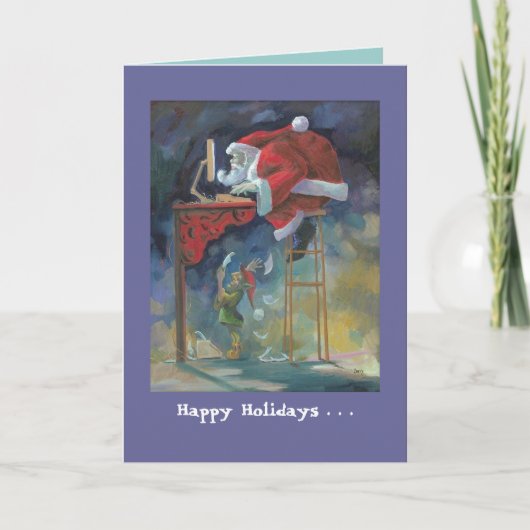 De kaart van santaKerstmis van de computer (Voorkant)