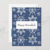 De Kaart van Starflake van de Chanoeka (Voorkant / Achterkant)