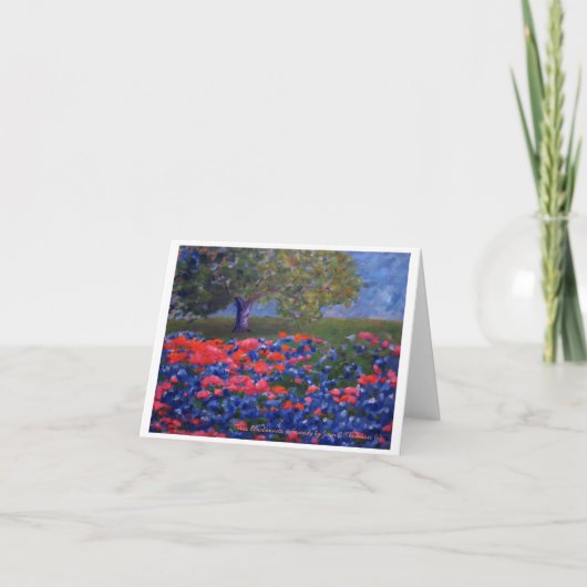De Kaart van Texas Bluebonnets (Voorkant)