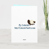 De Kaart van twee Flamingo's van Kerstmis (Achterkant)