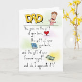 De kaart van vaderdag (Gele Bloem)