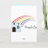 De Kaart van vaderdag: Ballons, Harten, en Pinguïn (Achterkant)