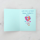 De Kaart van vaderdag: Ballons, Harten, en Pinguïn (Binnen)