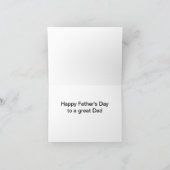 De Kaart van vaderdag - het Ontspannen draagt Welp (Binnen)