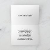 De Kaart van vaderdag met gedicht (Binnen)