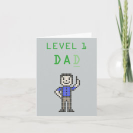 de Kaart van Vaderdag Papa van de met 8 bits van