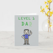 de Kaart van Vaderdag Papa van de met 8 bits van (Gele Bloem)