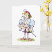 De Kaart van Vaderdag van de Leeuw van de prins (Gele Bloem)