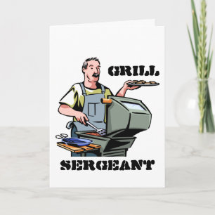 De Kaart van Vaderdag van de Sergeant van de grill