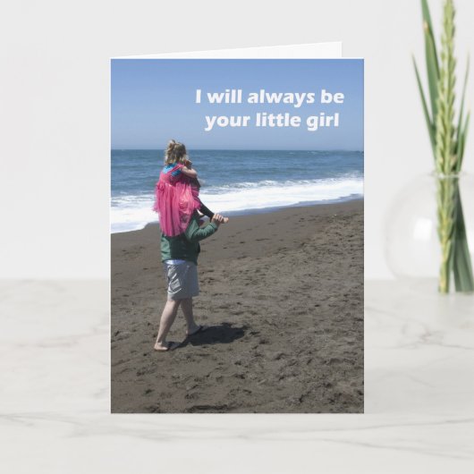 De Kaart van vaderdag van Dochter (Voorkant)