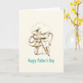 De kaart van Vaderdag van het bier & van de (Gele Bloem)