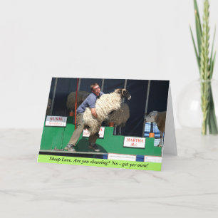 De Kaart van Valentijn van de Liefde van schapen