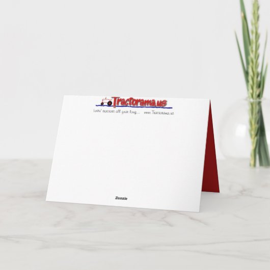 De Kaart van Valentijn van de tractor (Achterkant)