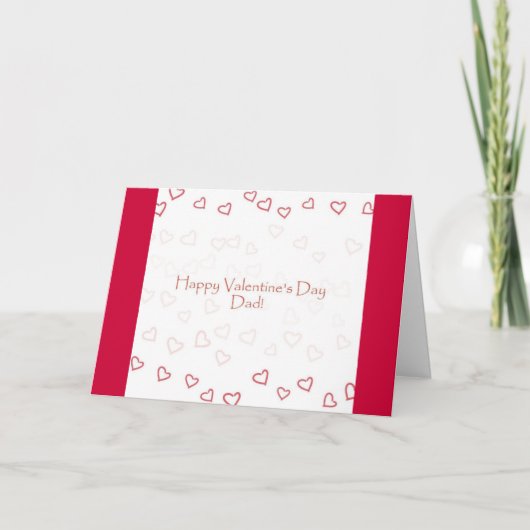 De Kaart van Valentijn voor Papa van Dochter (Voorkant)