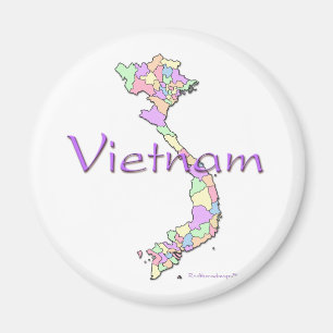 De Kaart van Vietnam Magneet