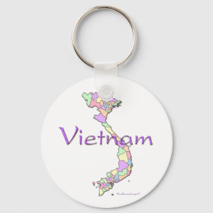 De Kaart van Vietnam Sleutelhanger