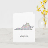 De kaart van Virginia (Gele Bloem)