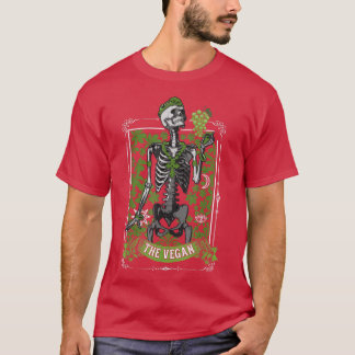 De Kaart Vegan Tarot, Skeleton Vegan, Tarot Gift F T-shirt