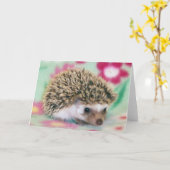 De Kaarten van de Egel van flower power (Gele Bloem)