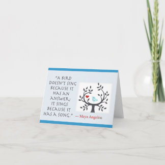 De kaarten van de het liednota van de vogel