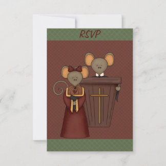 De Kaarten van de Muizen RSVP van de Kerk van het Kaartje
