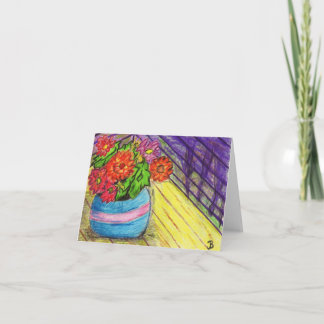 De Kaarten van de Nota van bloemen