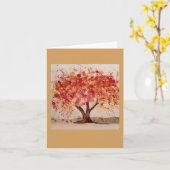 De Kaarten van de Nota van de Boom van de herfst (Gele Bloem)