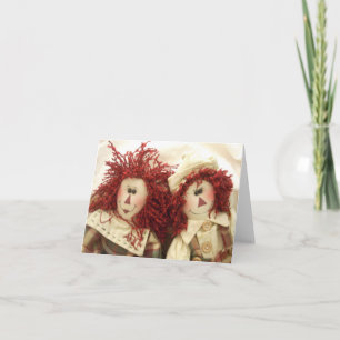 De Kaarten van de Nota van Doll van Raggedy