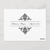 De Kaarten van de Ontvangst van het Huwelijk van (Achterkant)