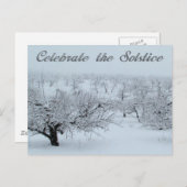 De Kaarten van de Solstice Winter Scene vieren (Voorkant / Achterkant)