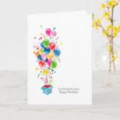 De Kaarten van de Verjaardag van de peetzoon, (Gele Bloem)