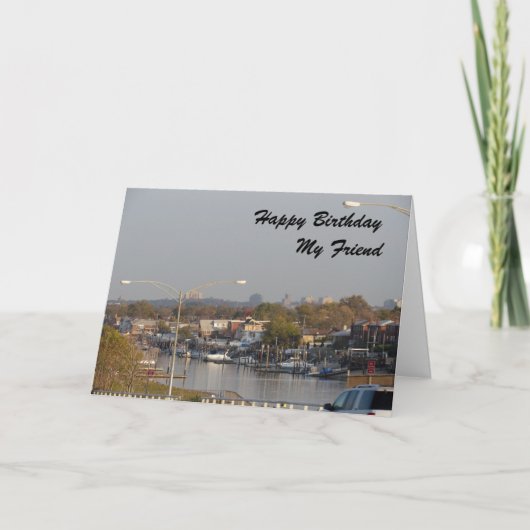 De kaarten van de verjaardag voor een vriend (Voorkant)