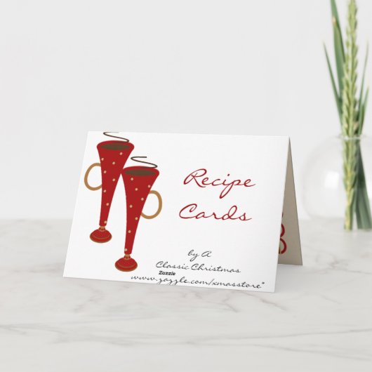 De Kaarten van het Recept van Kerstmis van de (Achterkant)