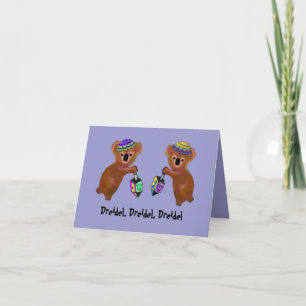 De kaarten van het Spel van Dreidel van de Koala