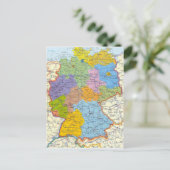 De kaartkaart 3 van Duitsland Briefkaart (Staand voorkant)