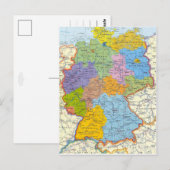 De kaartkaart 3 van Duitsland Briefkaart (Voorkant / Achterkant)