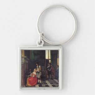 De kaartspelers, c.1663-65 sleutelhanger