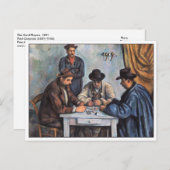 De kaartspelers van Paul Cezanne Briefkaart (Voorkant / Achterkant)