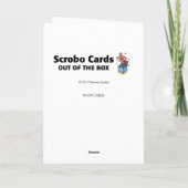 De Kaas van de maan Feestdagen Kaart (Achterkant)