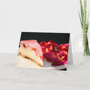 De Kaastaart van de aardbei en het Wenskaart van Kaart
