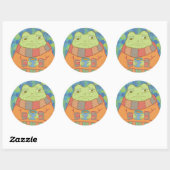 De Kabouter Kikker Ronde Sticker (Vel)
